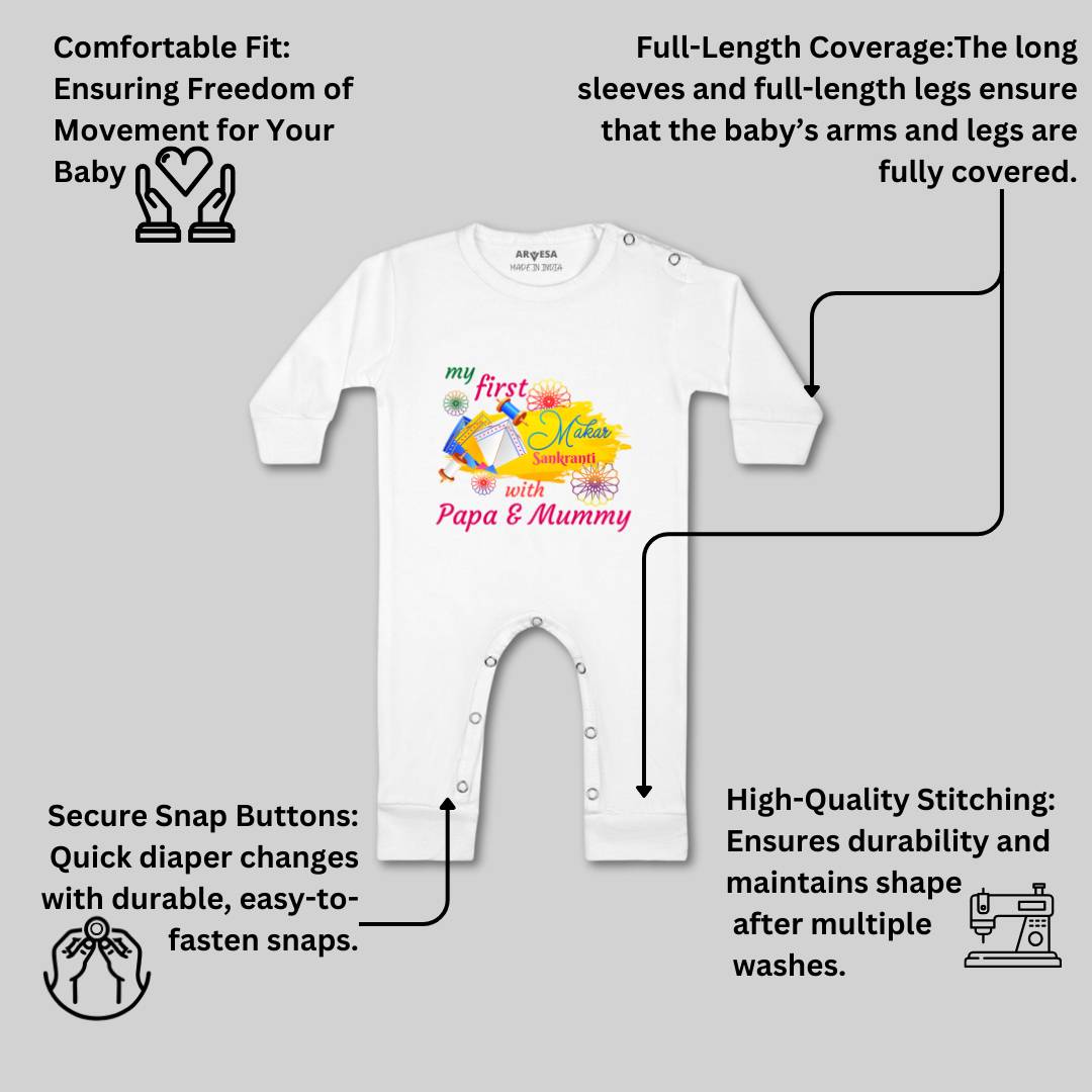 Arvesa Design-609 Makarsankranti My First Baby Boy and Baby Girl Dress .
