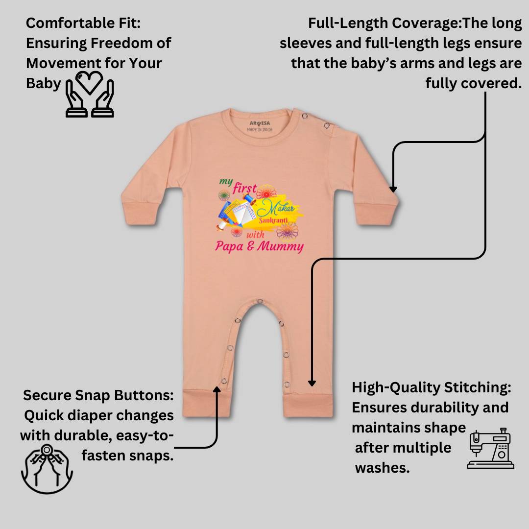 Arvesa Design-609 Makarsankranti My First Baby Boy and Baby Girl Dress .
