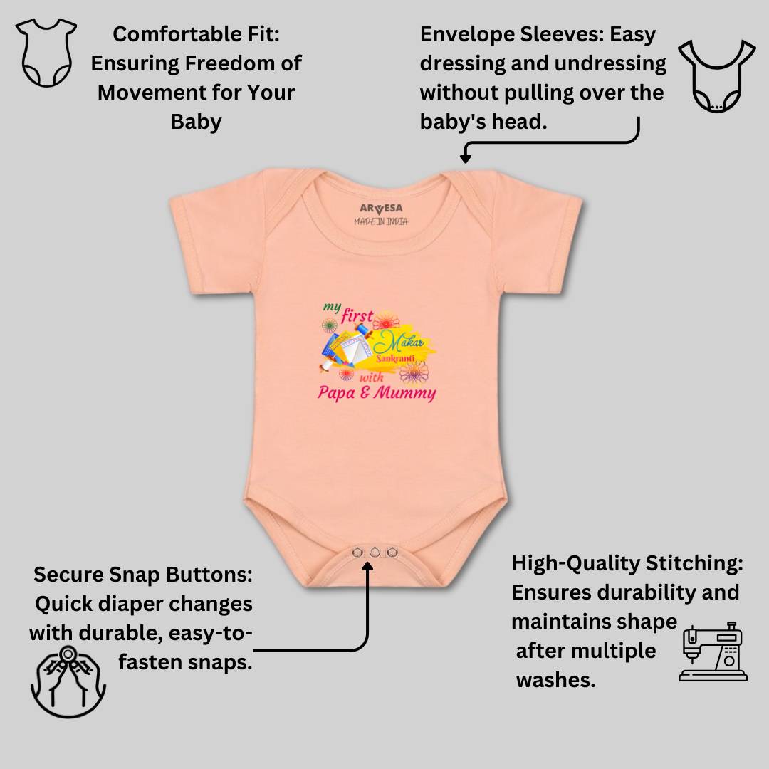 Arvesa Design-609 Makarsankranti My First Baby Boy and Baby Girl Dress .