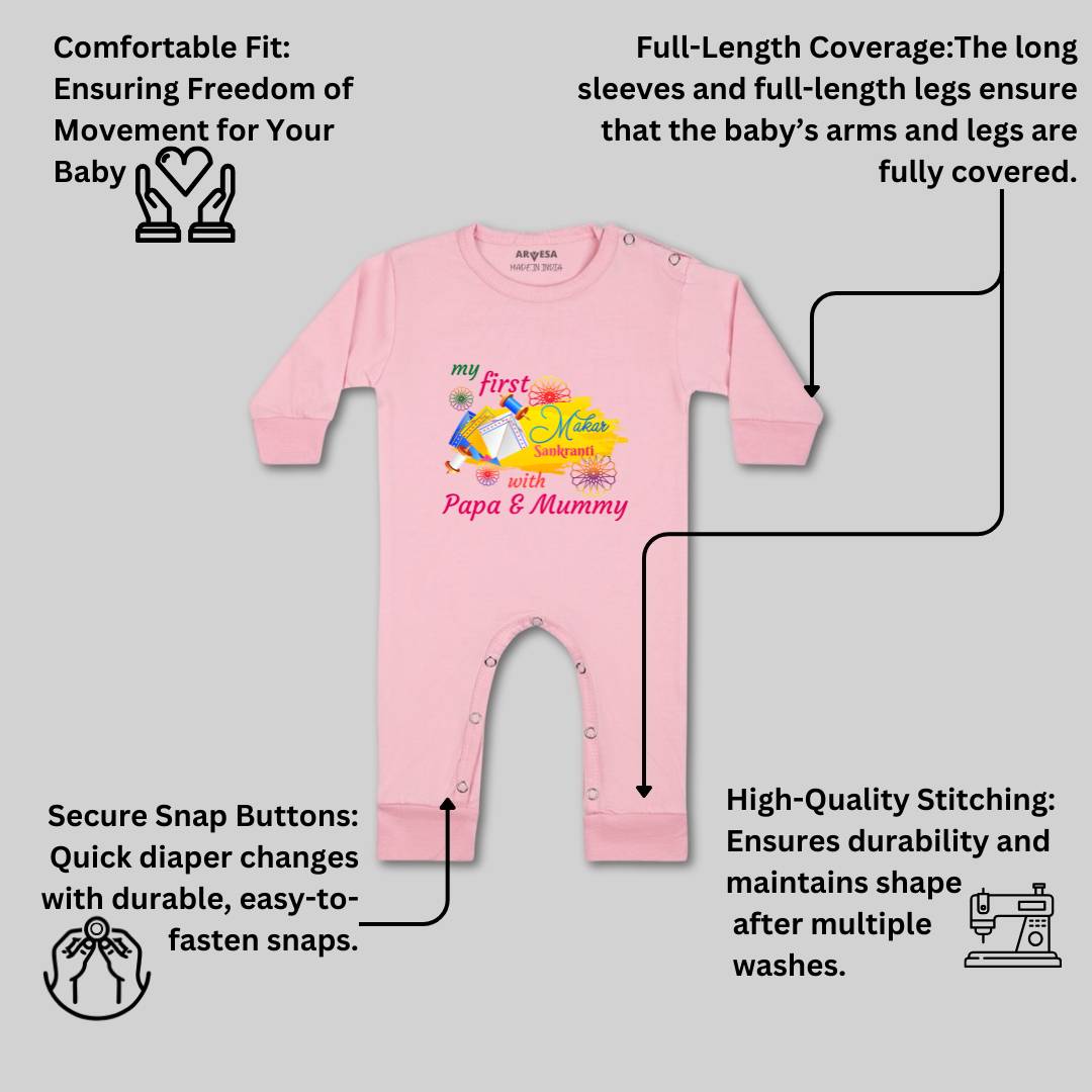 Arvesa Design-609 Makarsankranti My First Baby Boy and Baby Girl Dress .