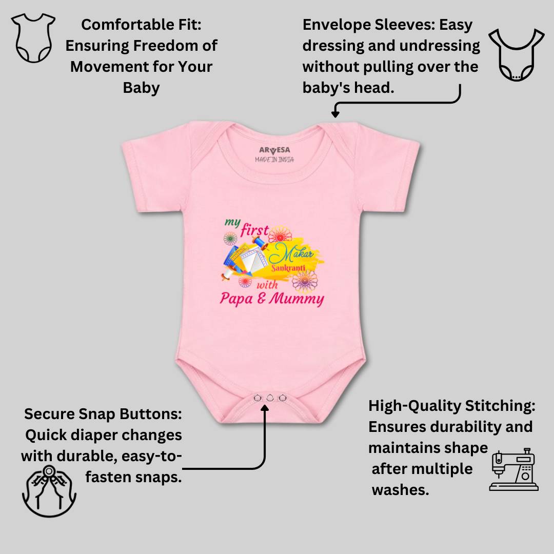 Arvesa Design-609 Makarsankranti My First Baby Boy and Baby Girl Dress .