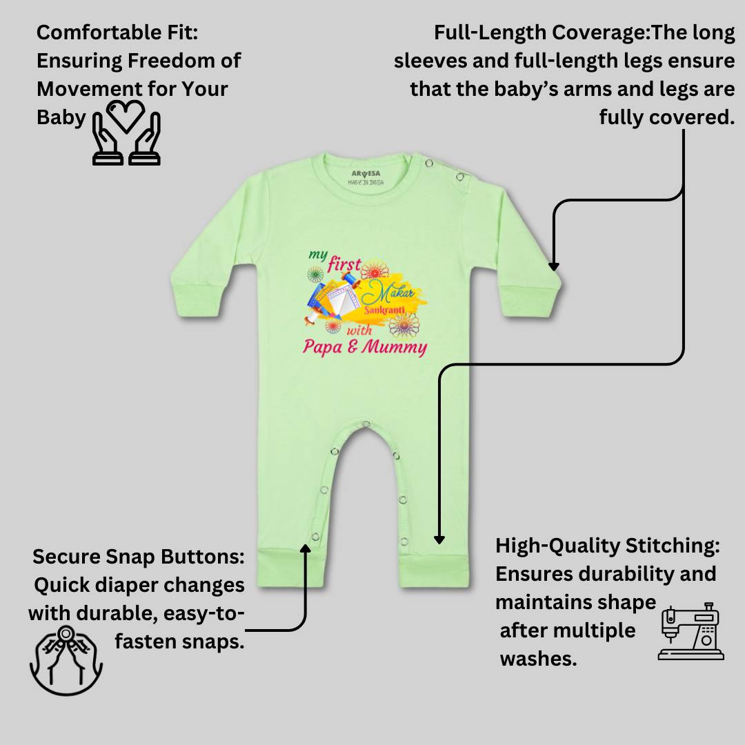 Arvesa Design-609 Makarsankranti My First Baby Boy and Baby Girl Dress .