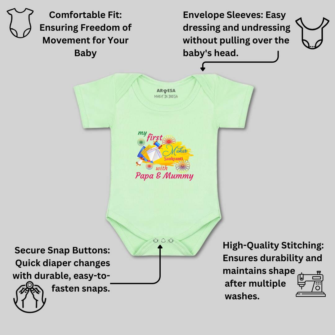 Arvesa Design-609 Makarsankranti My First Baby Boy and Baby Girl Dress .