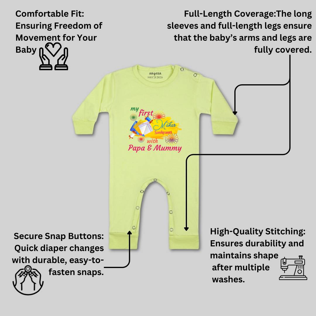 Arvesa Design-609 Makarsankranti My First Baby Boy and Baby Girl Dress .