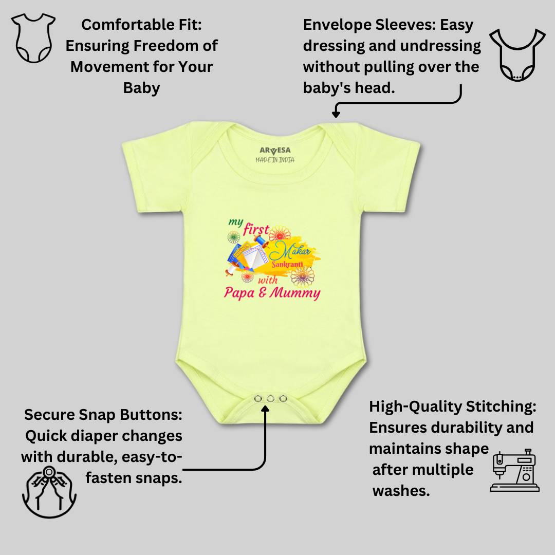 Arvesa Design-609 Makarsankranti My First Baby Boy and Baby Girl Dress .