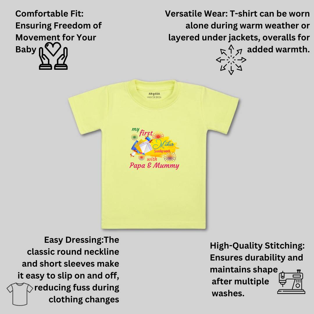 Arvesa Design-609 Makarsankranti My First Baby Boy and Baby Girl Dress .