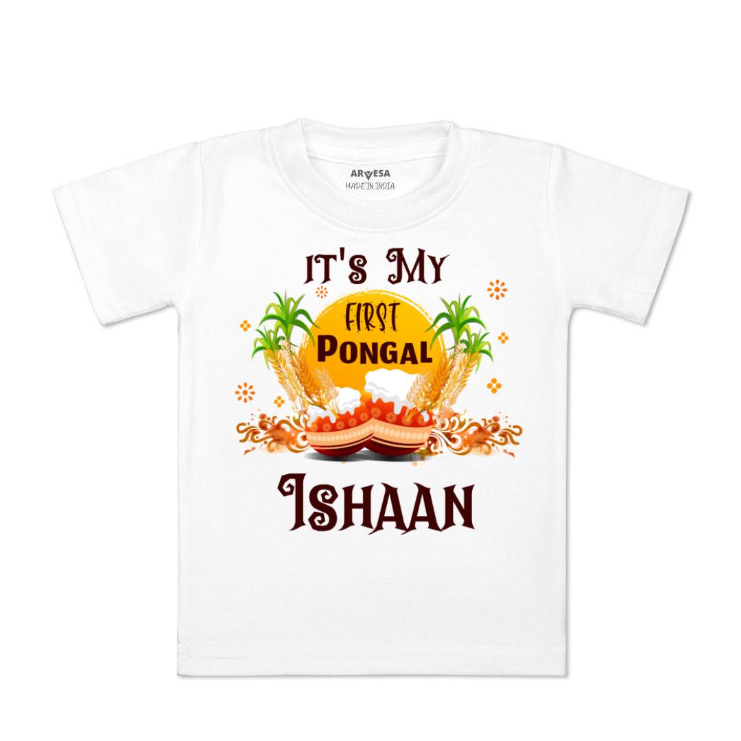 Arvesa My First Pongal Baby Boy & Girl Dress