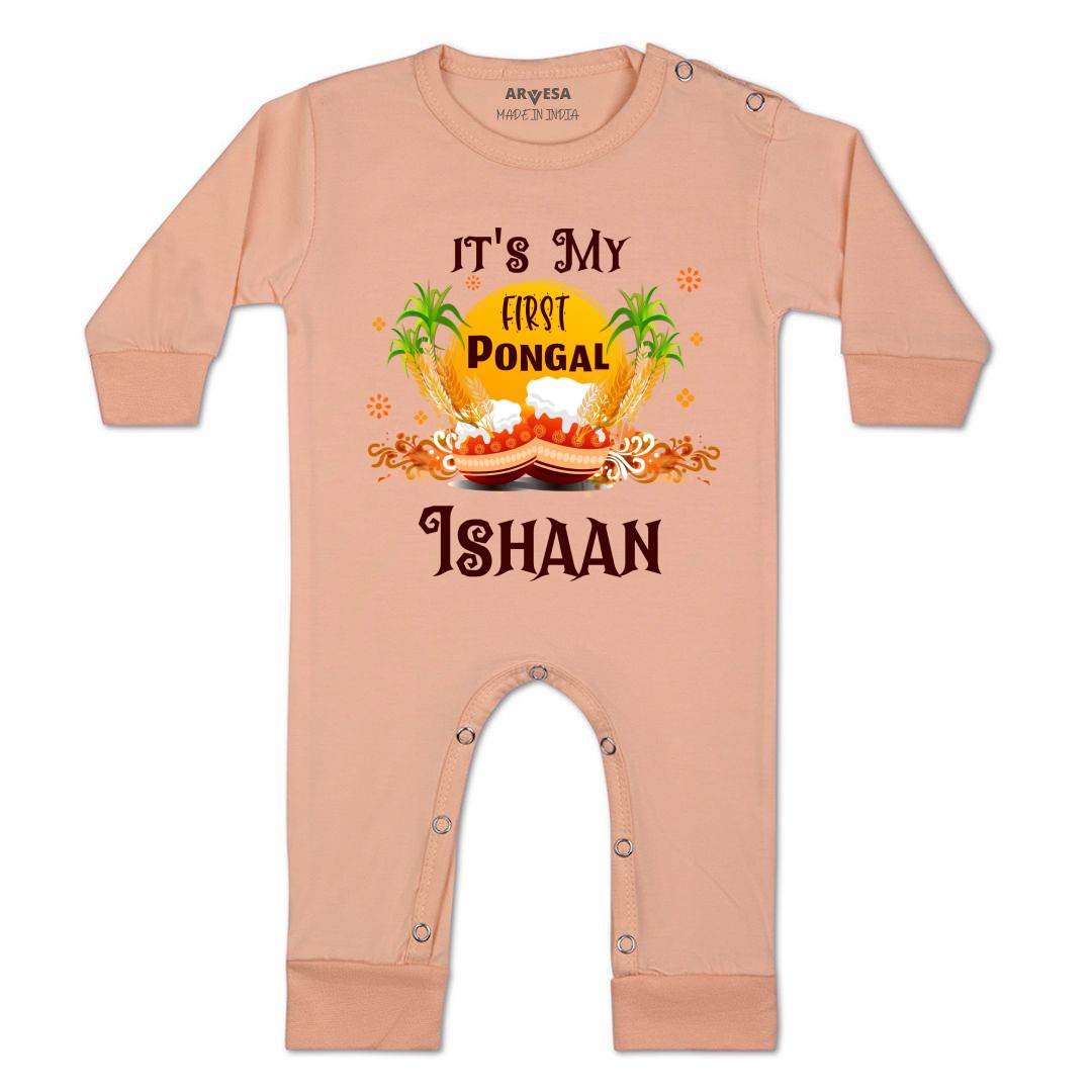 Arvesa My First Pongal Baby Boy & Girl Dress