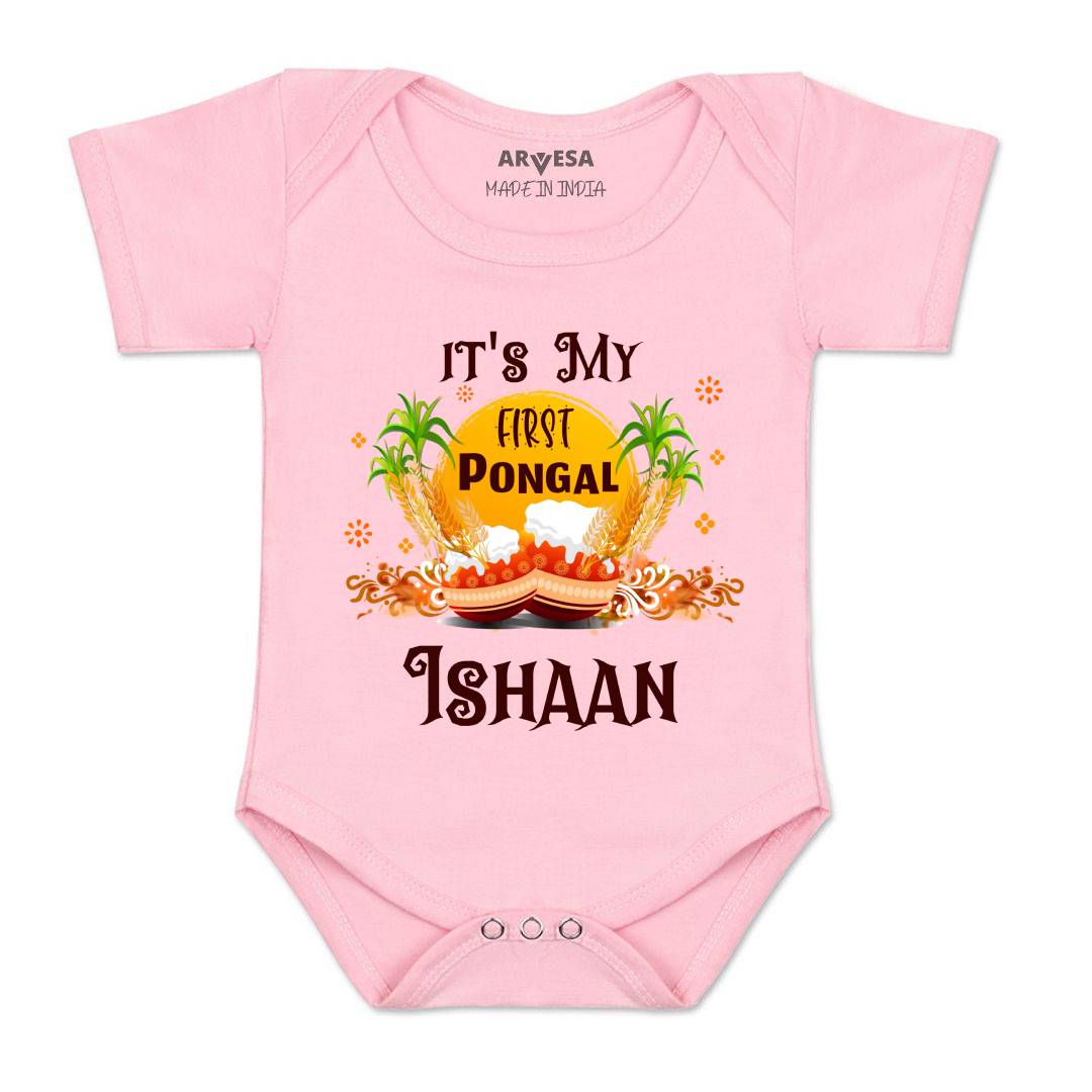 Arvesa My First Pongal Baby Boy & Girl Dress