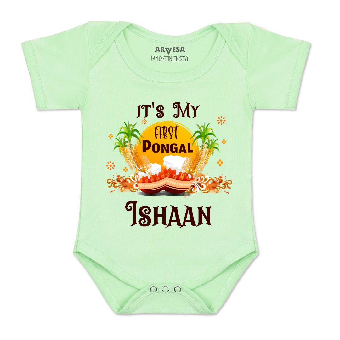 Arvesa My First Pongal Baby Boy & Girl Dress