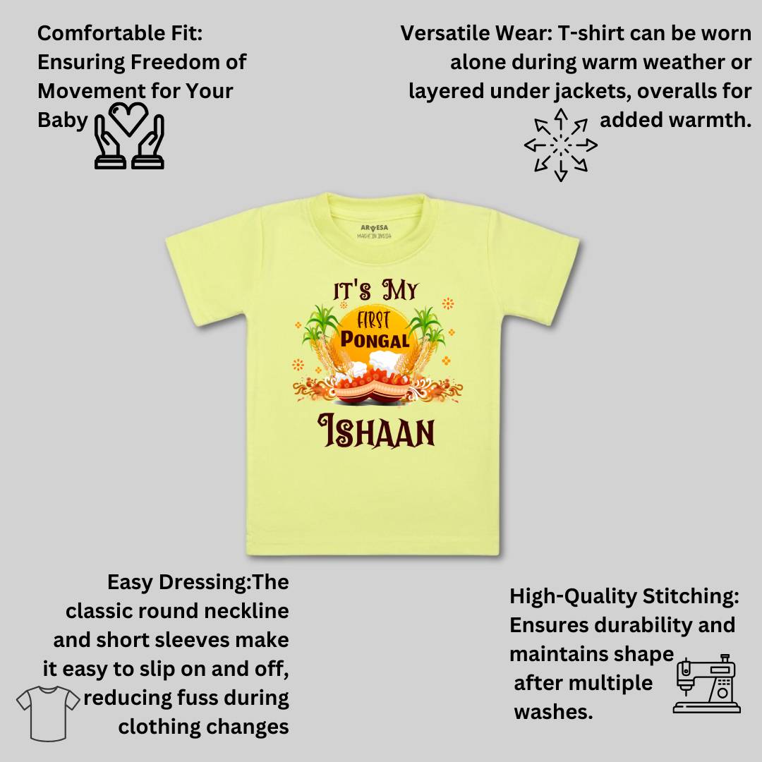 Arvesa My First Pongal Baby Boy & Girl Dress