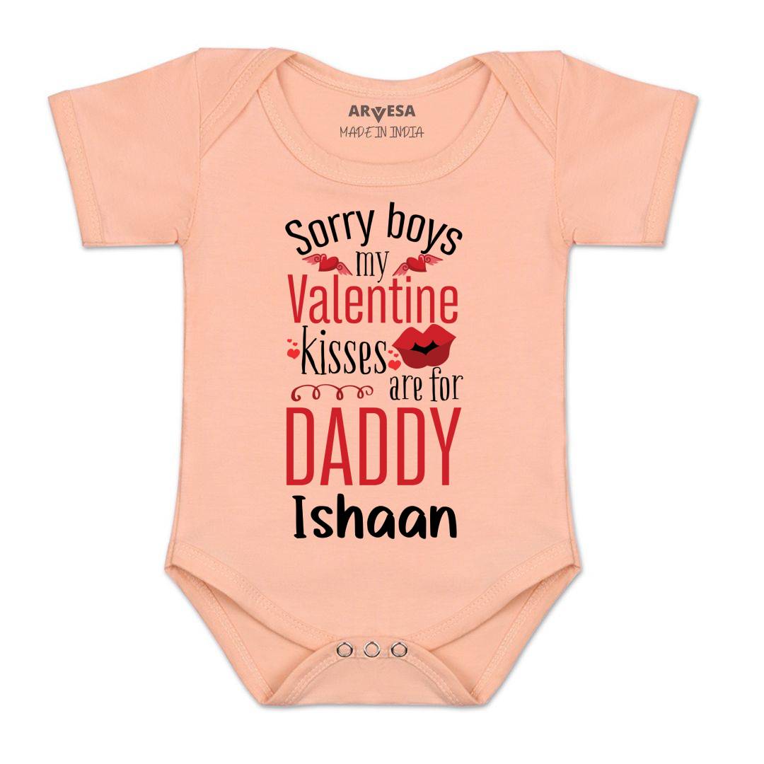 Arvesa Sorry Boys My Valentine Kisses Are For Daddy Baby Boy & Girl Dress