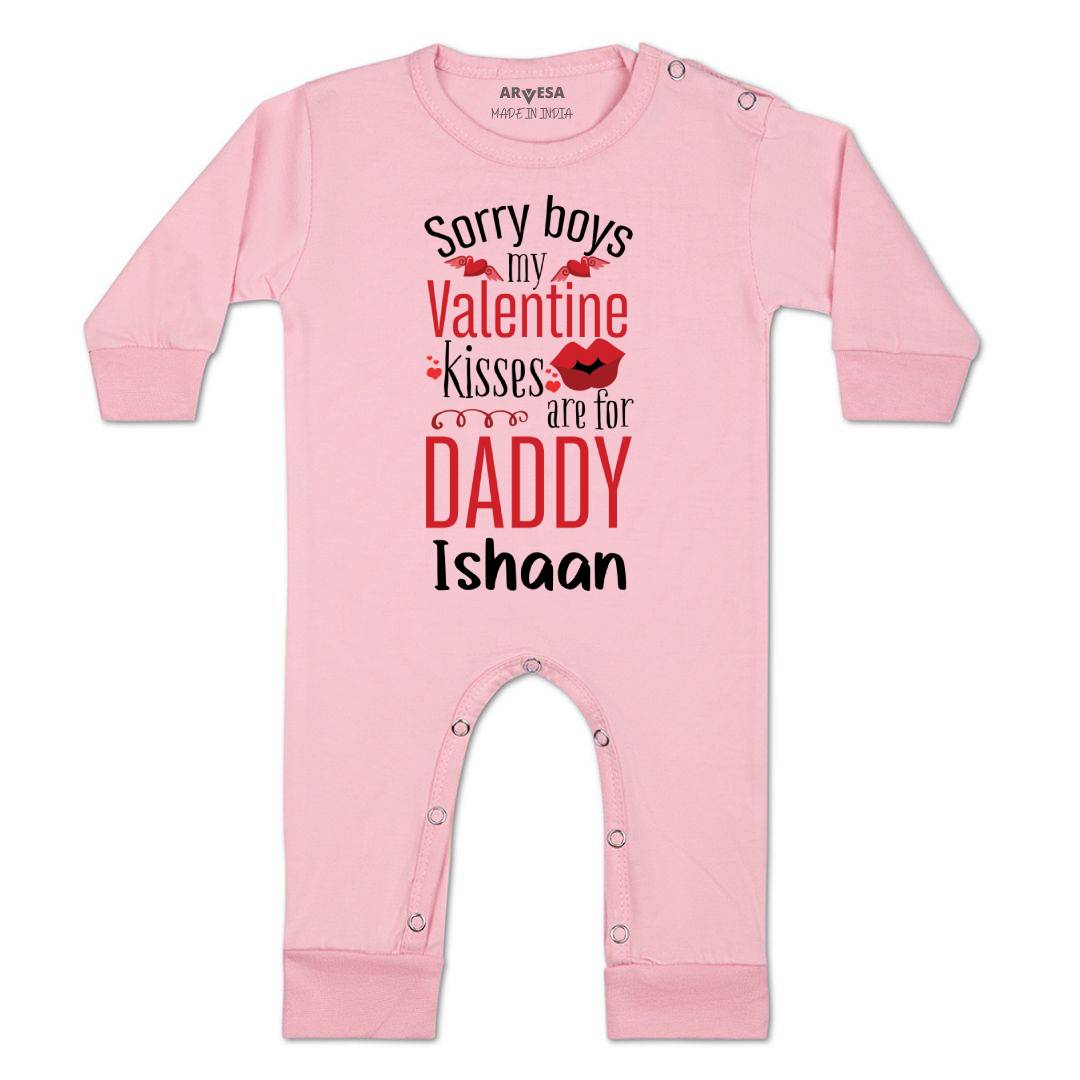Arvesa Sorry Boys My Valentine Kisses Are For Daddy Baby Boy & Girl Dress