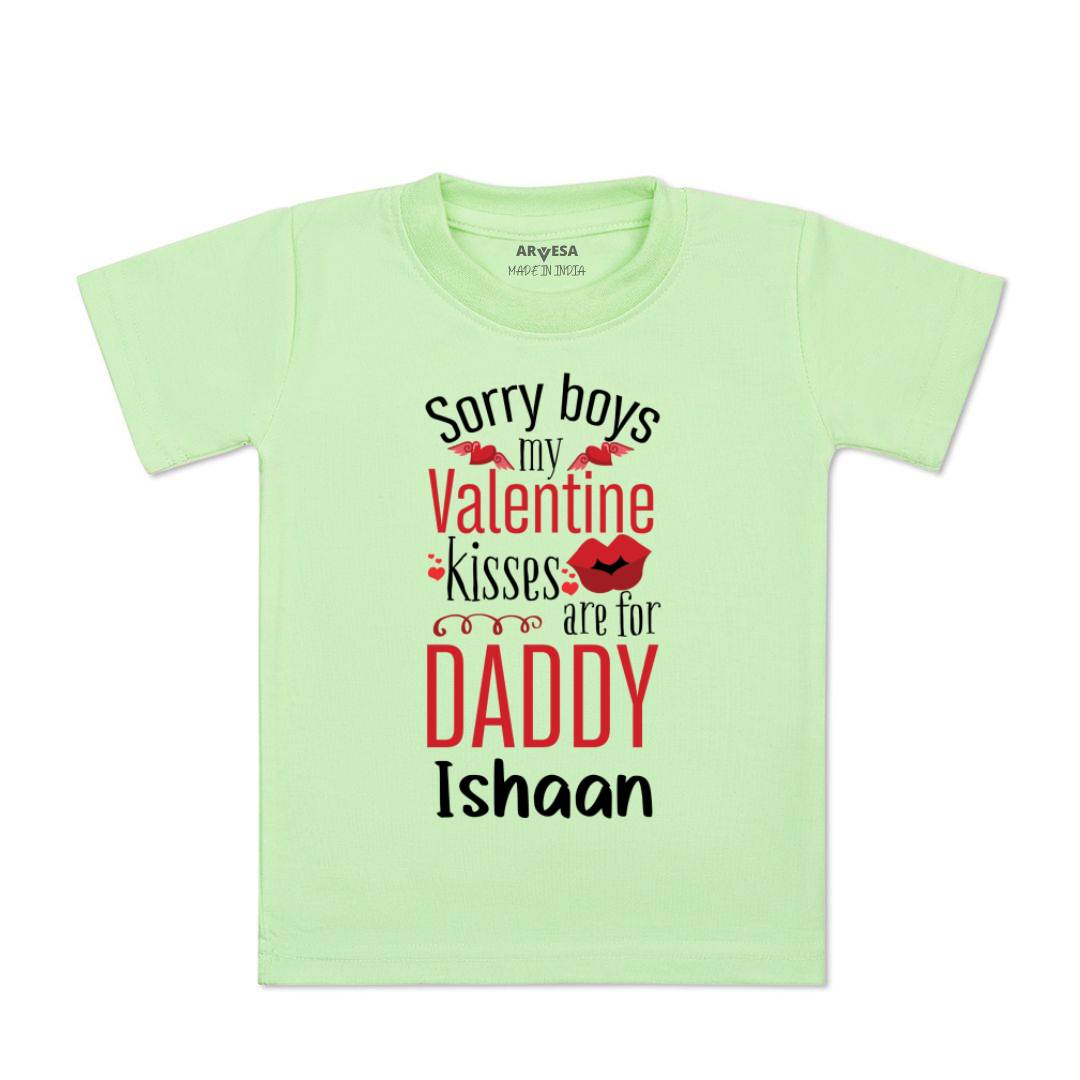 Arvesa Sorry Boys My Valentine Kisses Are For Daddy Baby Boy & Girl Dress