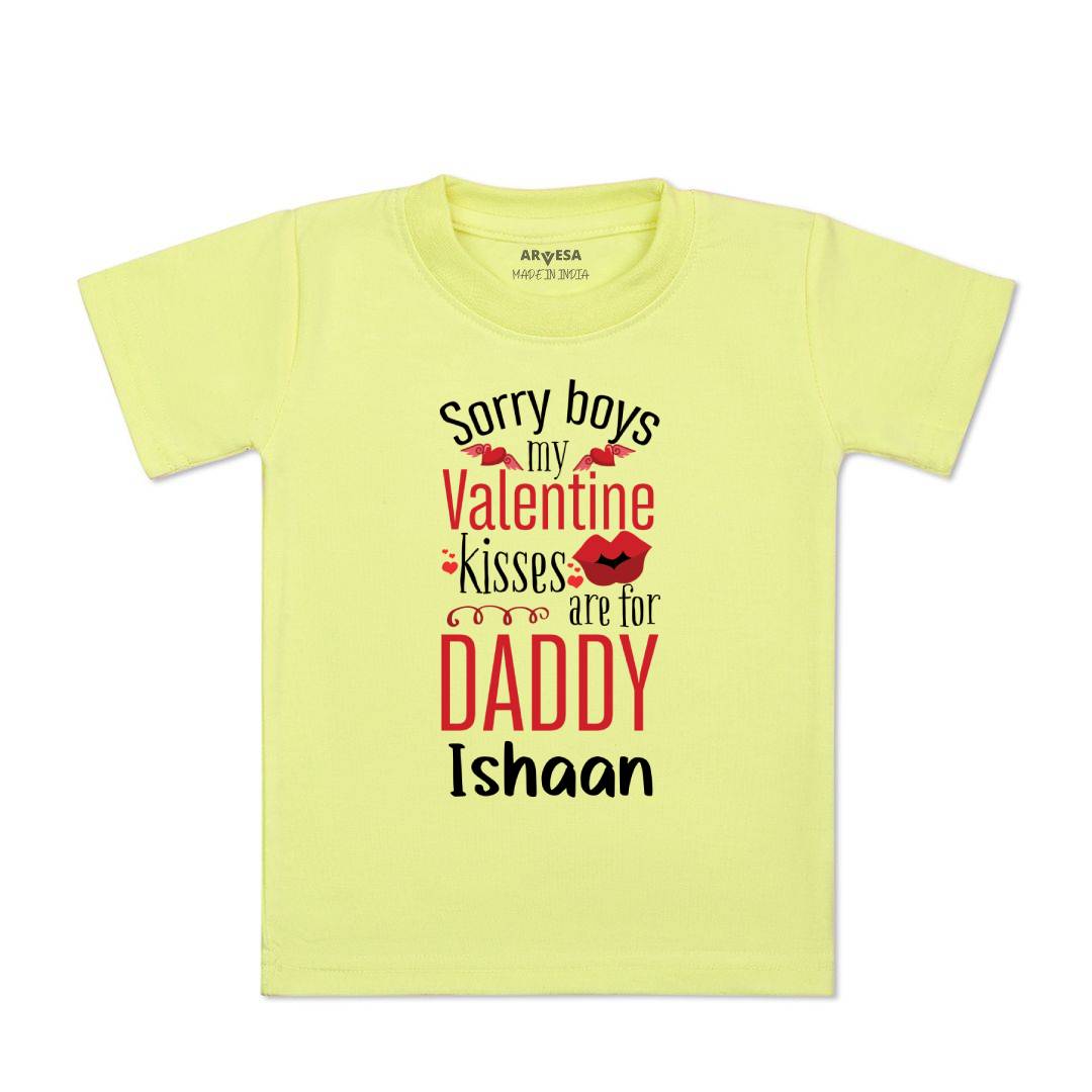 Arvesa Sorry Boys My Valentine Kisses Are For Daddy Baby Boy & Girl Dress