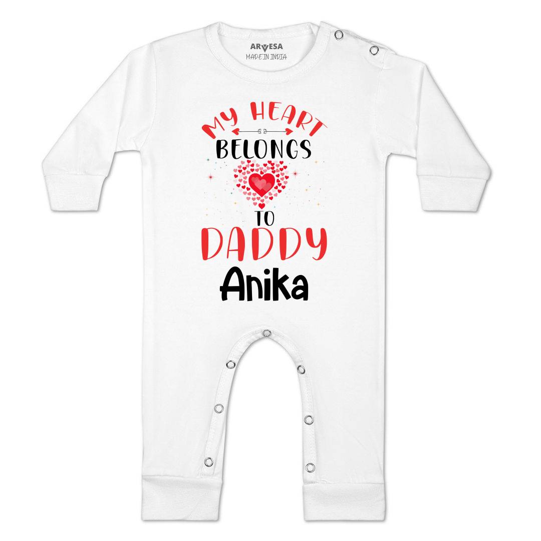 Arvesa My Heart Belongs To Daddy Baby Boy & Girl Dress