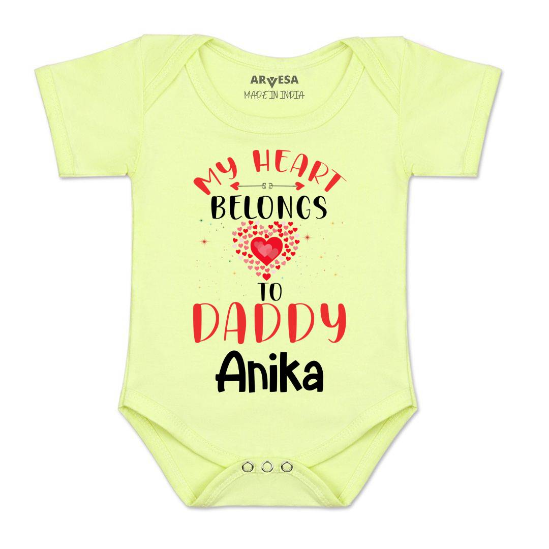 Arvesa My Heart Belongs To Daddy Baby Boy & Girl Dress