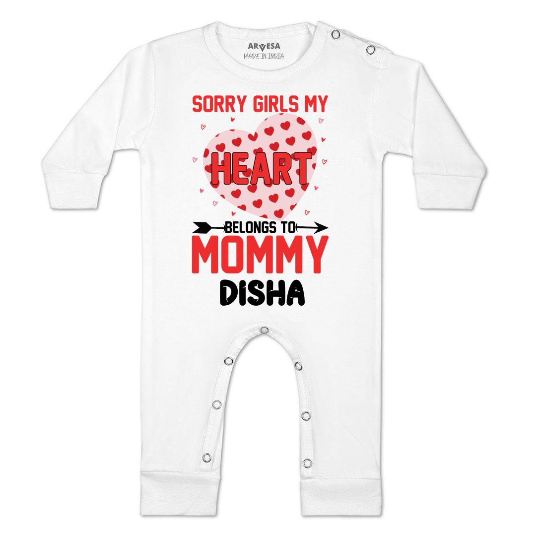 Arvesa Sorry Girls My Heart Belongs To Mommy Baby Boy & Girl Dress