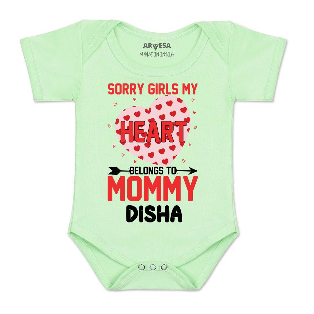 Arvesa Sorry Girls My Heart Belongs To Mommy Baby Boy & Girl Dress