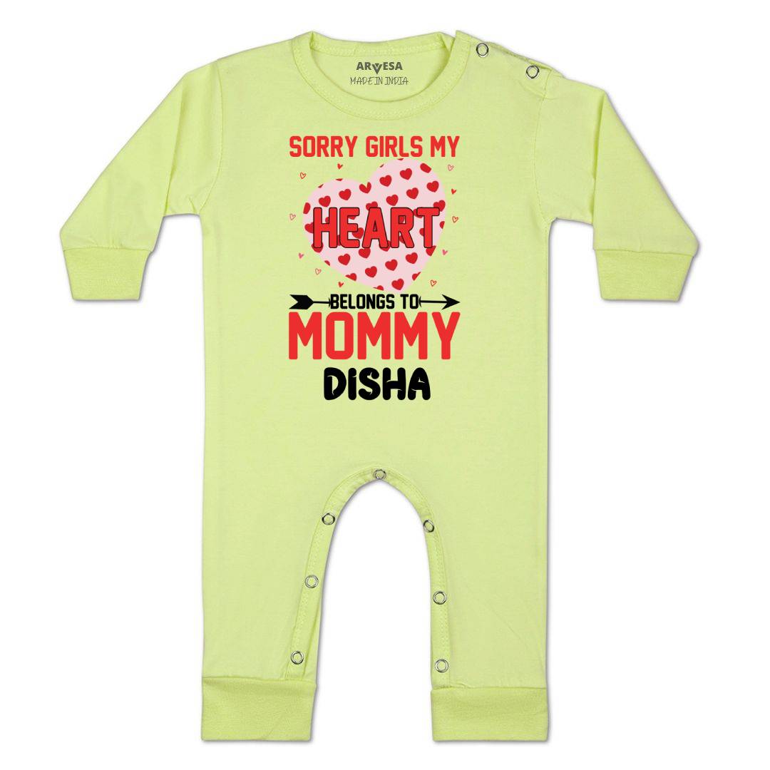 Arvesa Sorry Girls My Heart Belongs To Mommy Baby Boy & Girl Dress