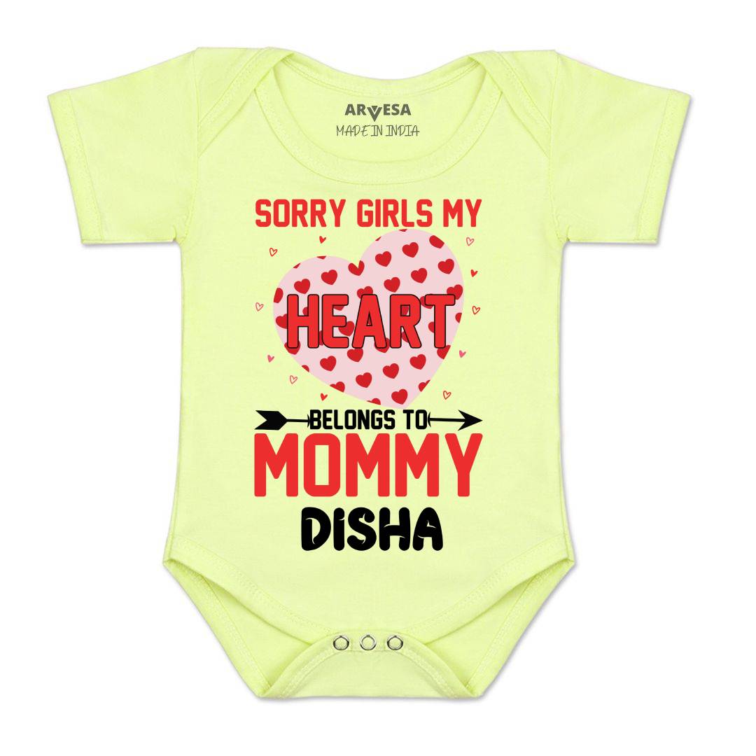 Arvesa Sorry Girls My Heart Belongs To Mommy Baby Boy & Girl Dress