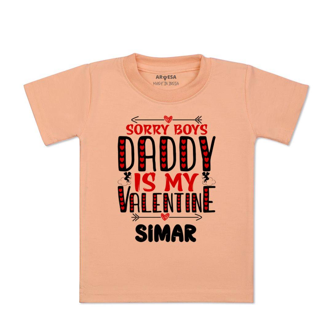 Arvesa Sorry Boys Daddy Is My Valentine Baby Boy & Girl Dress