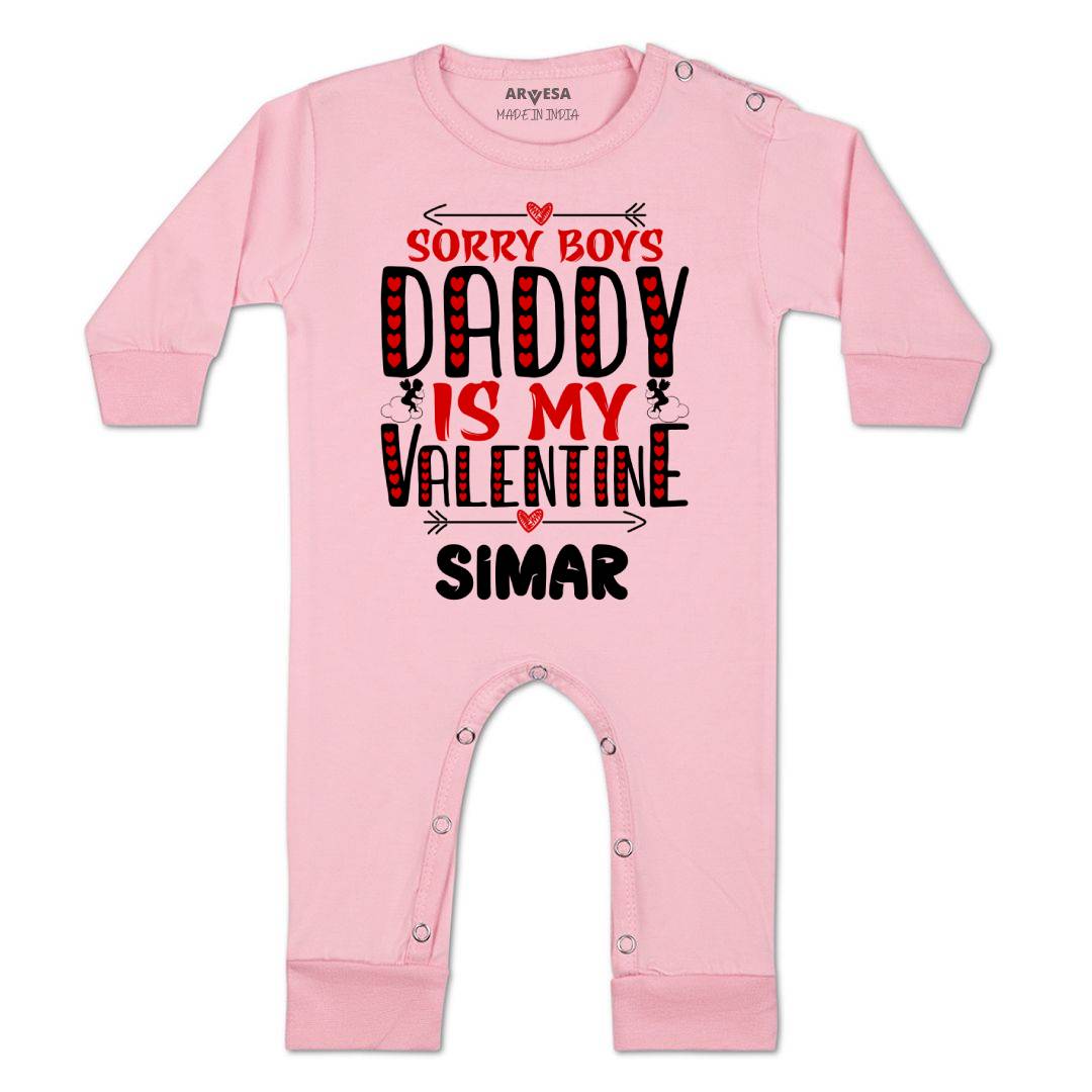 Arvesa Sorry Boys Daddy Is My Valentine Baby Boy & Girl Dress
