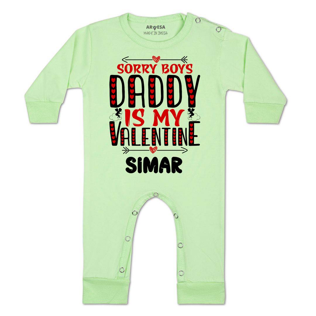 Arvesa Sorry Boys Daddy Is My Valentine Baby Boy & Girl Dress