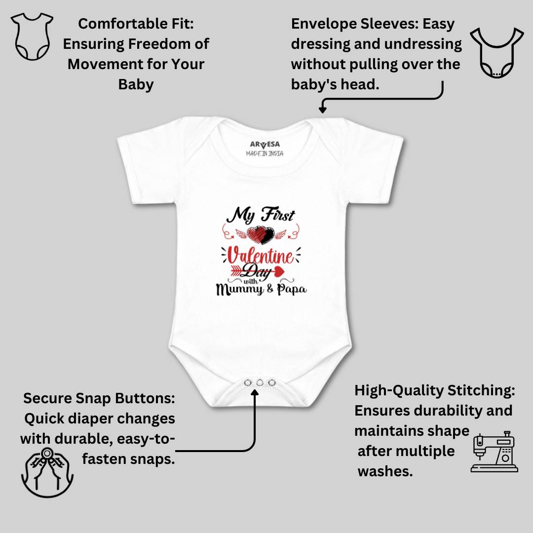Arvesa Design-697 Valentine My First Baby Boy and Baby Girl Dress .
