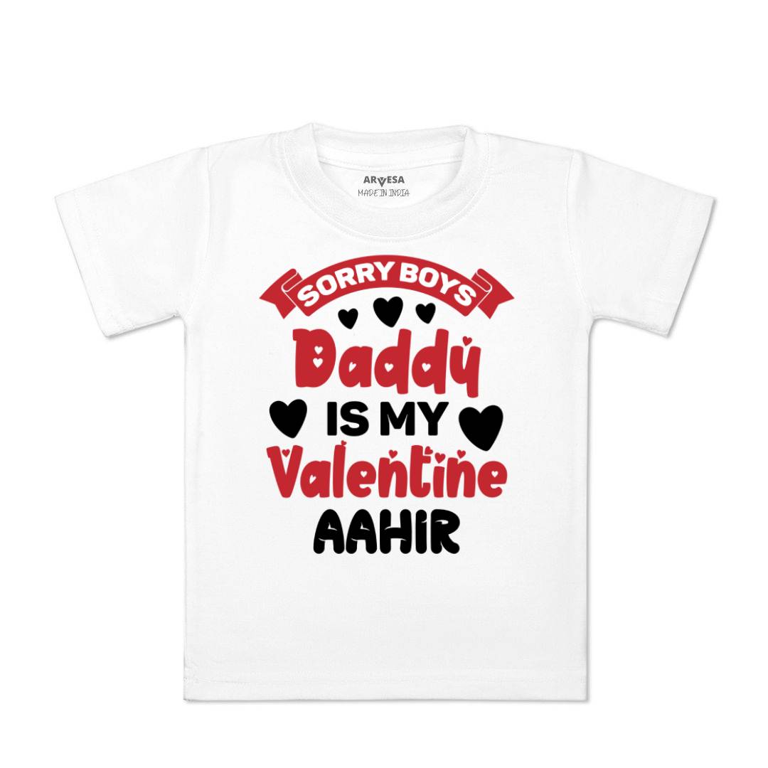 Arvesa Sorry Boys Daddy Is My Valentine Baby Boy & Girl Dress