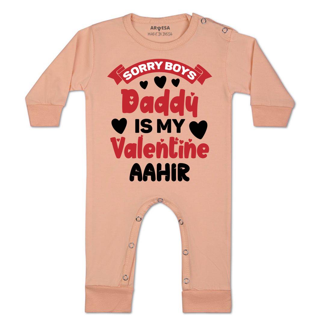 Arvesa Sorry Boys Daddy Is My Valentine Baby Boy & Girl Dress