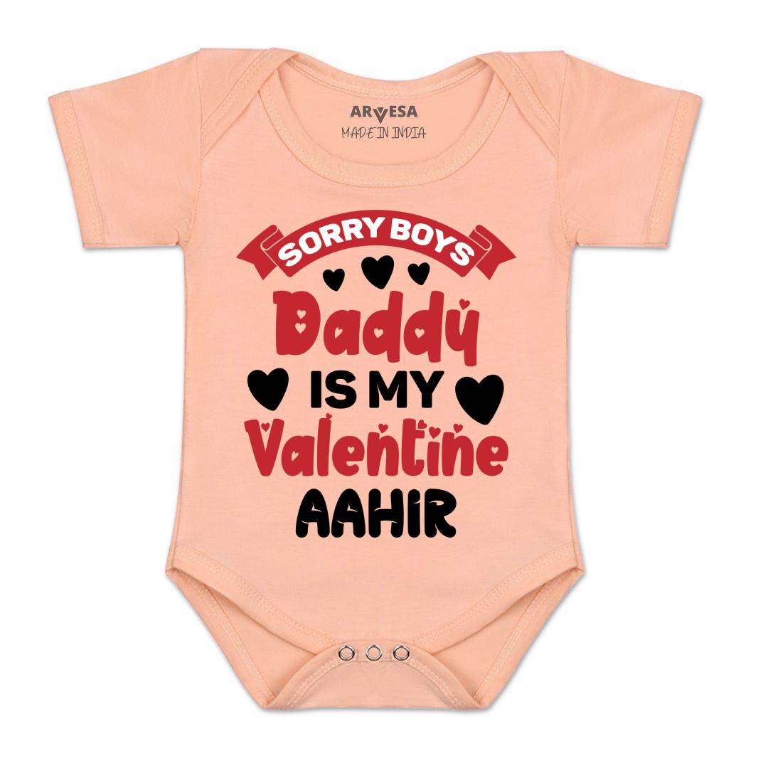 Arvesa Sorry Boys Daddy Is My Valentine Baby Boy & Girl Dress