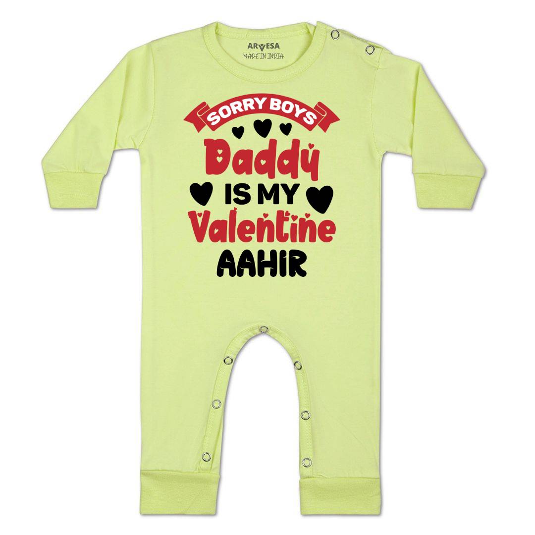 Arvesa Sorry Boys Daddy Is My Valentine Baby Boy & Girl Dress