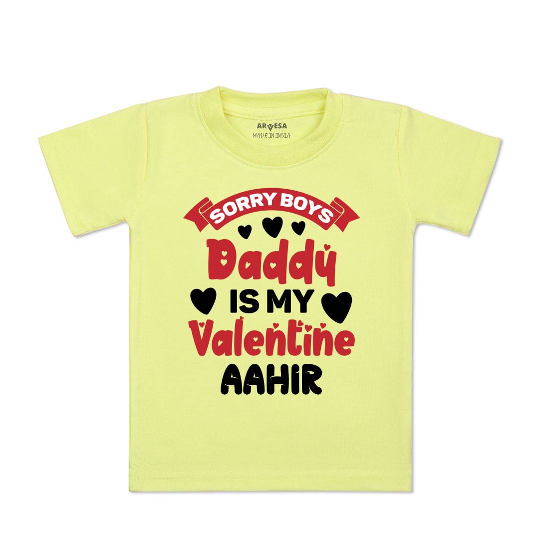 Arvesa Sorry Boys Daddy Is My Valentine Baby Boy & Girl Dress