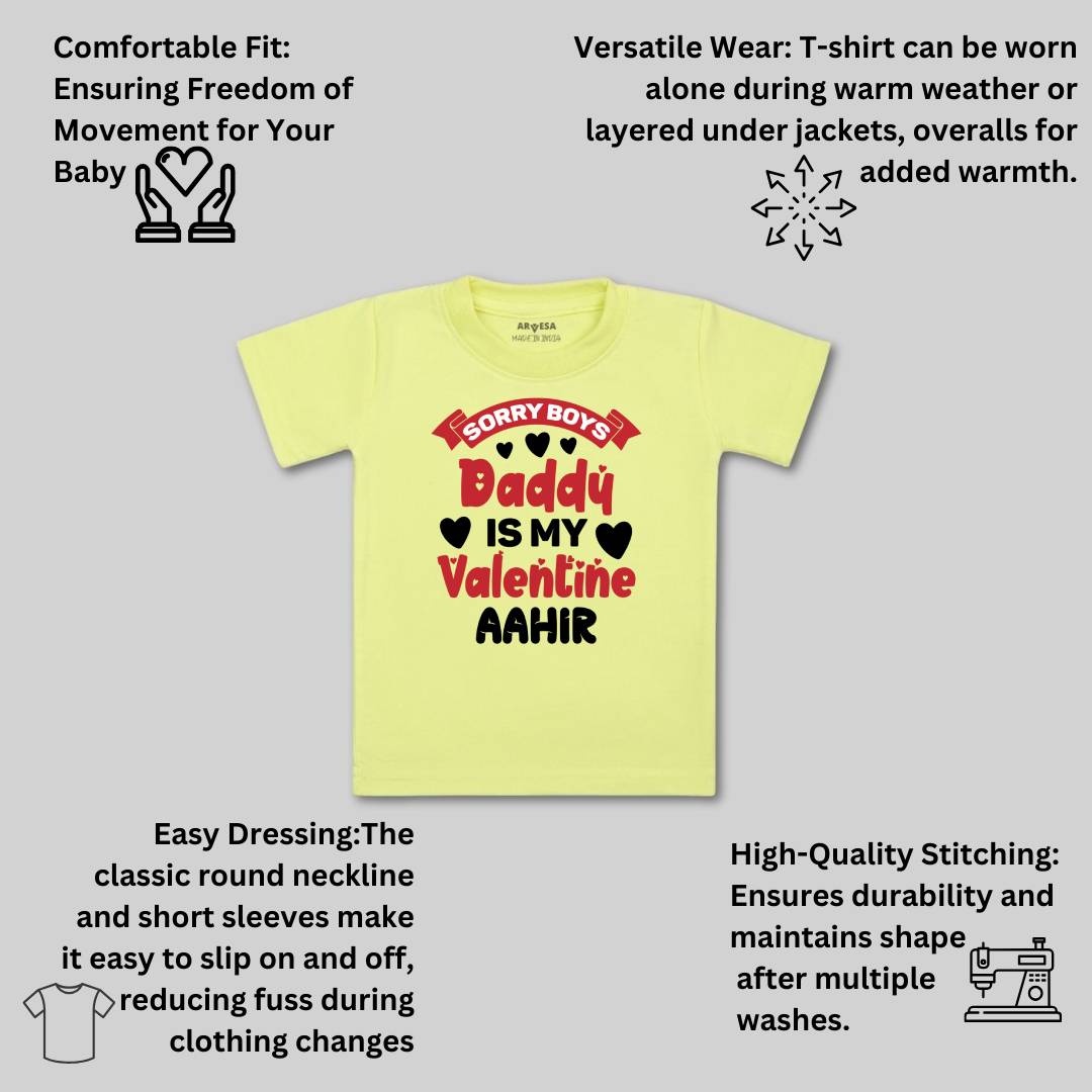 Arvesa Sorry Boys Daddy Is My Valentine Baby Boy & Girl Dress