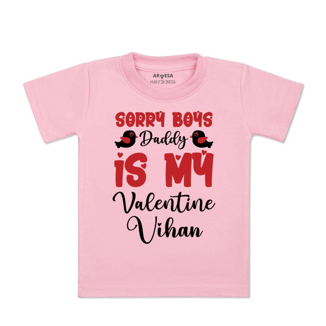 Arvesa Sorry Boys Daddy Is My Valentine Baby Boy & Girl Dress