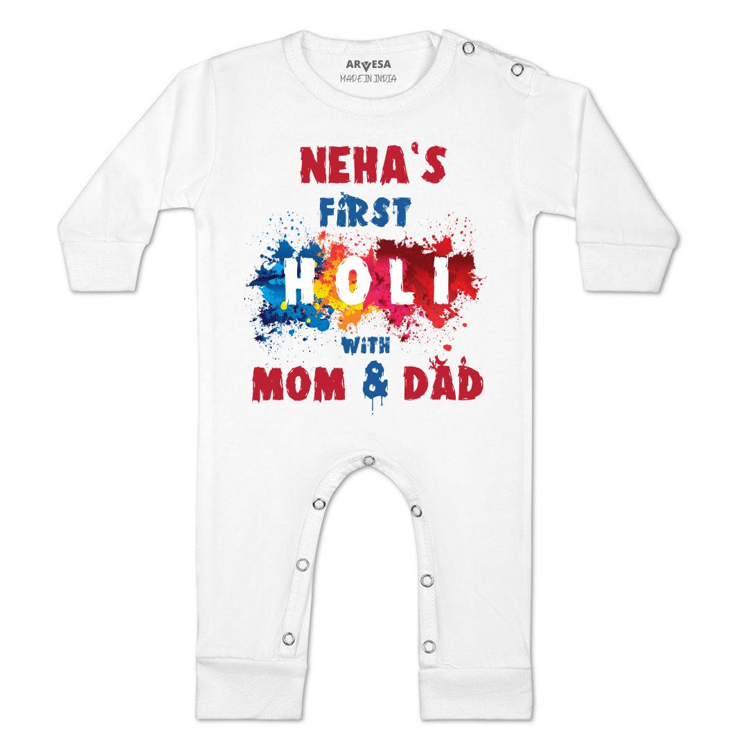Arvesa My First Holi Baby Boy & Girl Dress