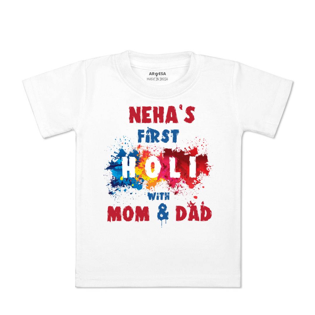 Arvesa My First Holi Baby Boy & Girl Dress