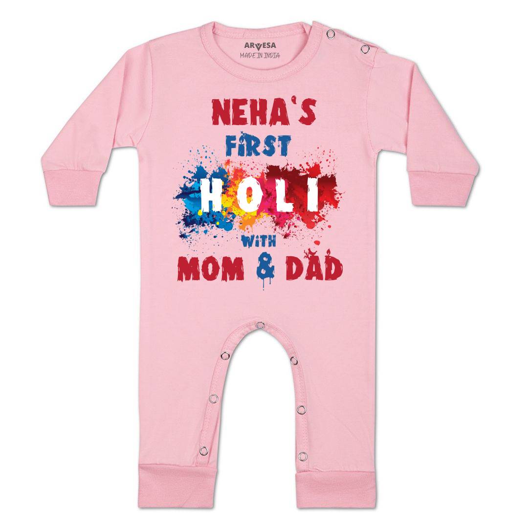 Arvesa My First Holi Baby Boy & Girl Dress