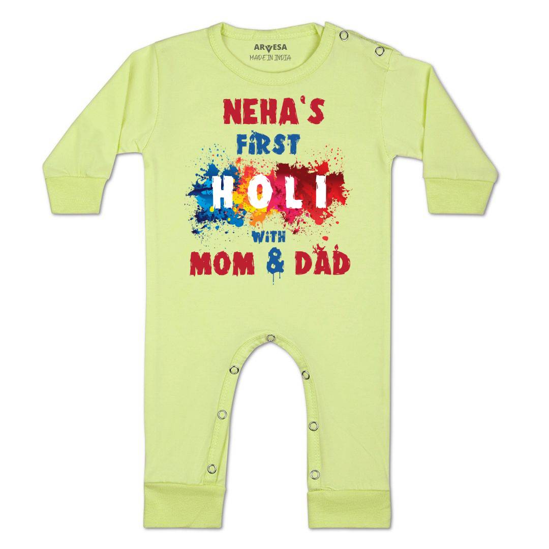 Arvesa My First Holi Baby Boy & Girl Dress