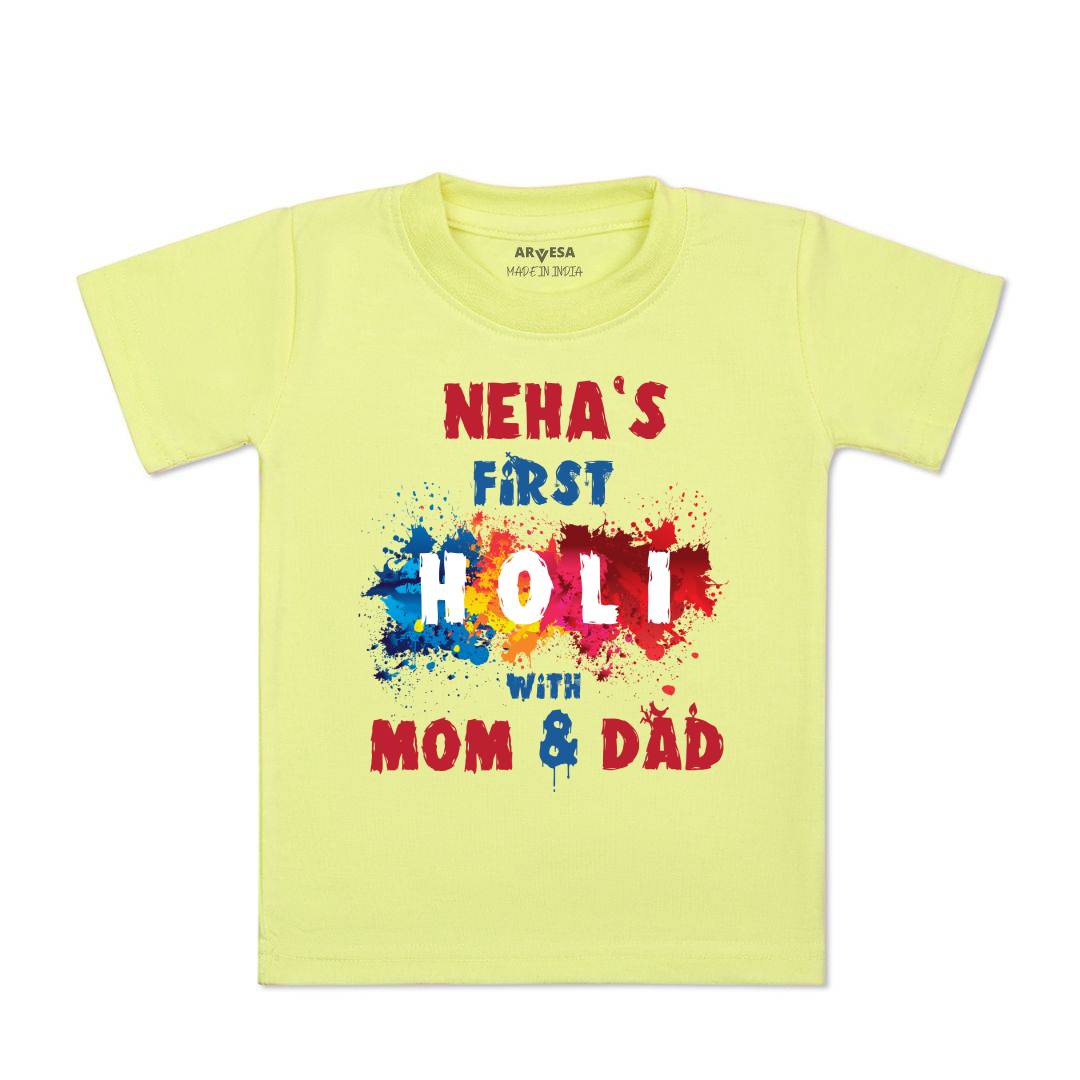 Arvesa My First Holi Baby Boy & Girl Dress