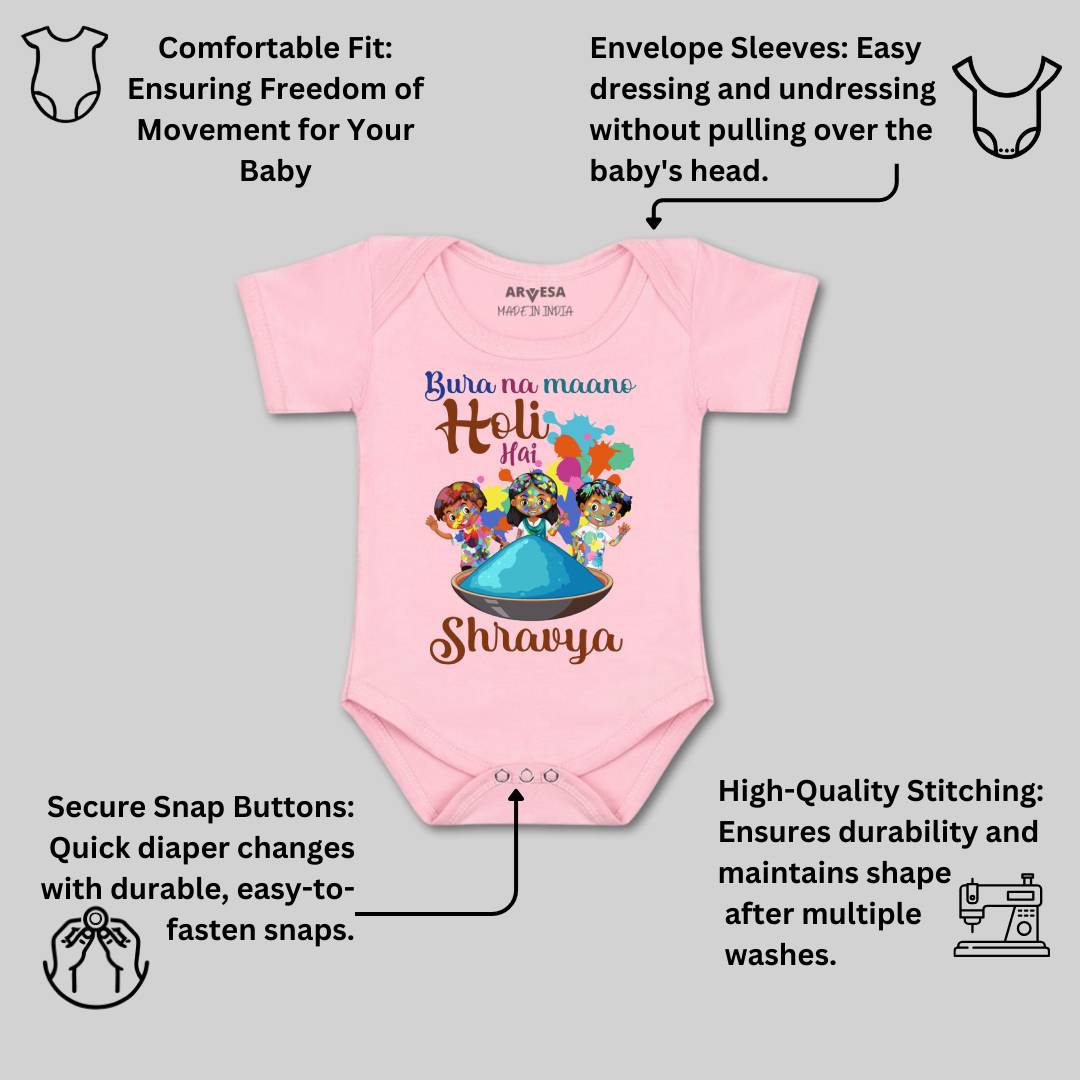 Arvesa Bura Na Mano Holi Hai Baby Boy & Girl Dress
