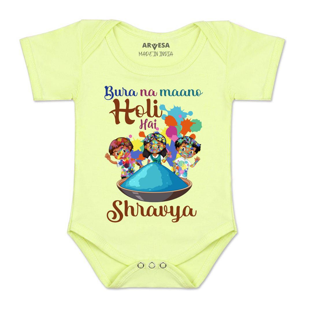 Arvesa Bura Na Mano Holi Hai Baby Boy & Girl Dress