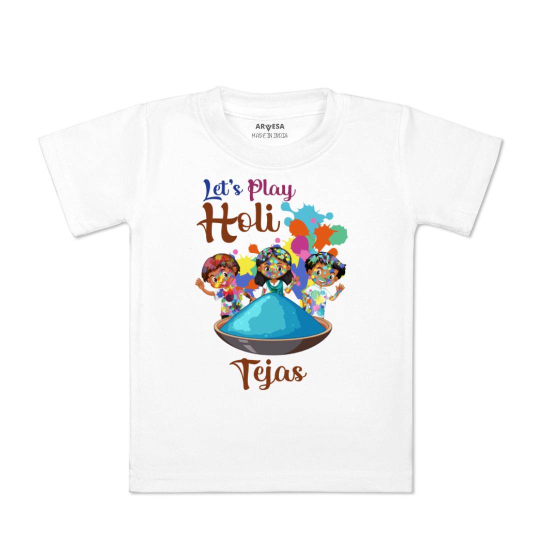 Arvesa Let'S Play Holi Baby Boy & Girl Dress