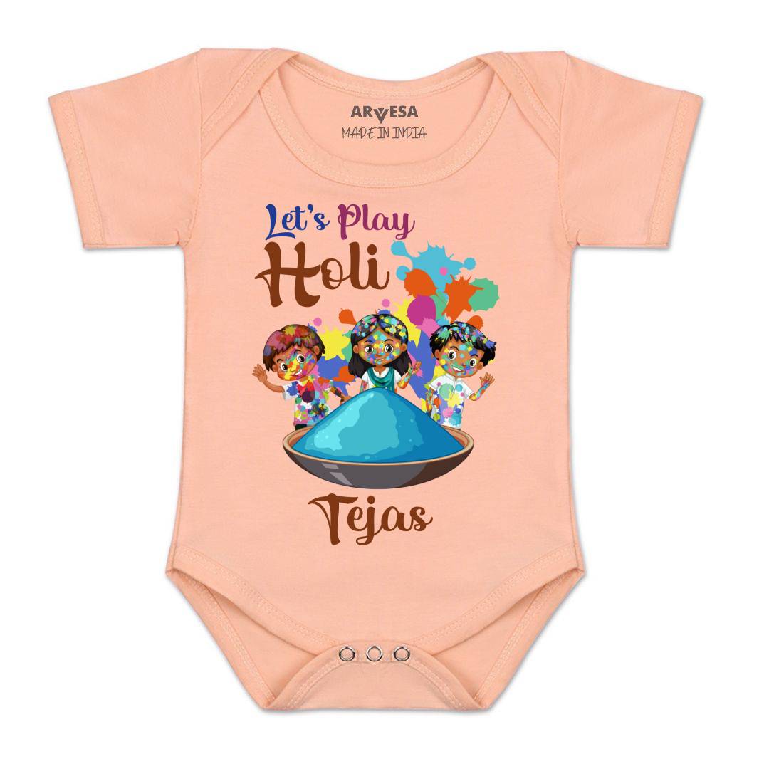 Arvesa Let'S Play Holi Baby Boy & Girl Dress