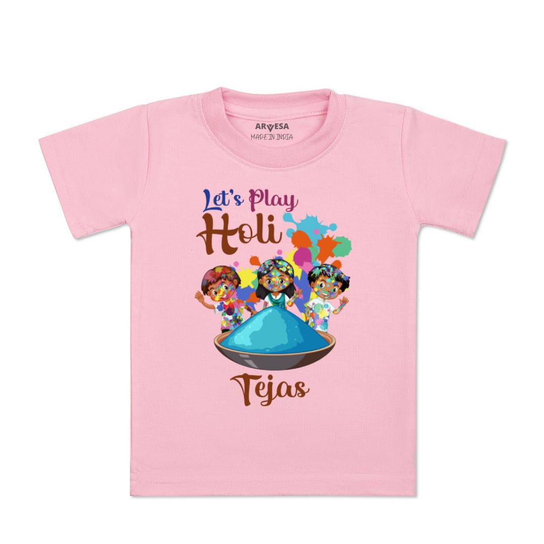 Arvesa Let'S Play Holi Baby Boy & Girl Dress
