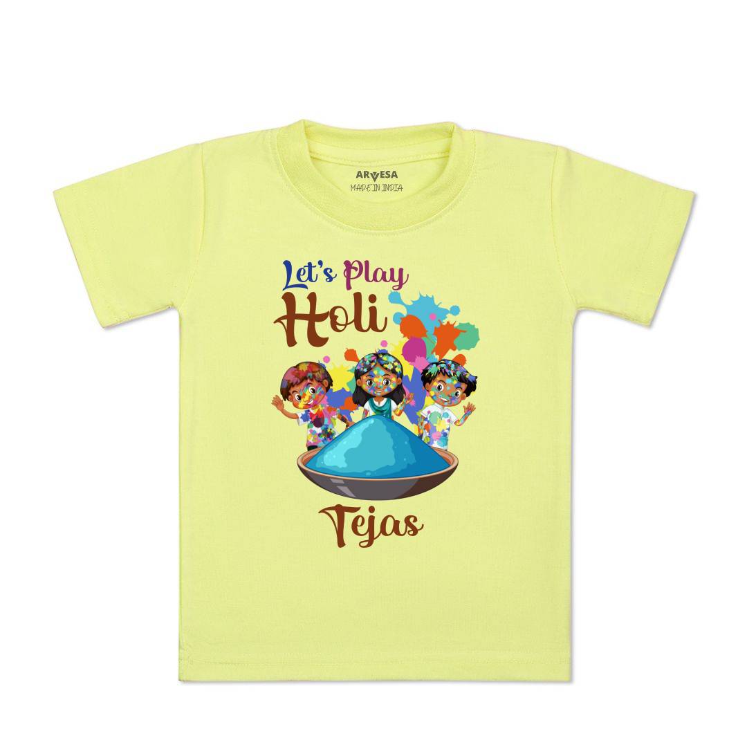 Arvesa Let'S Play Holi Baby Boy & Girl Dress