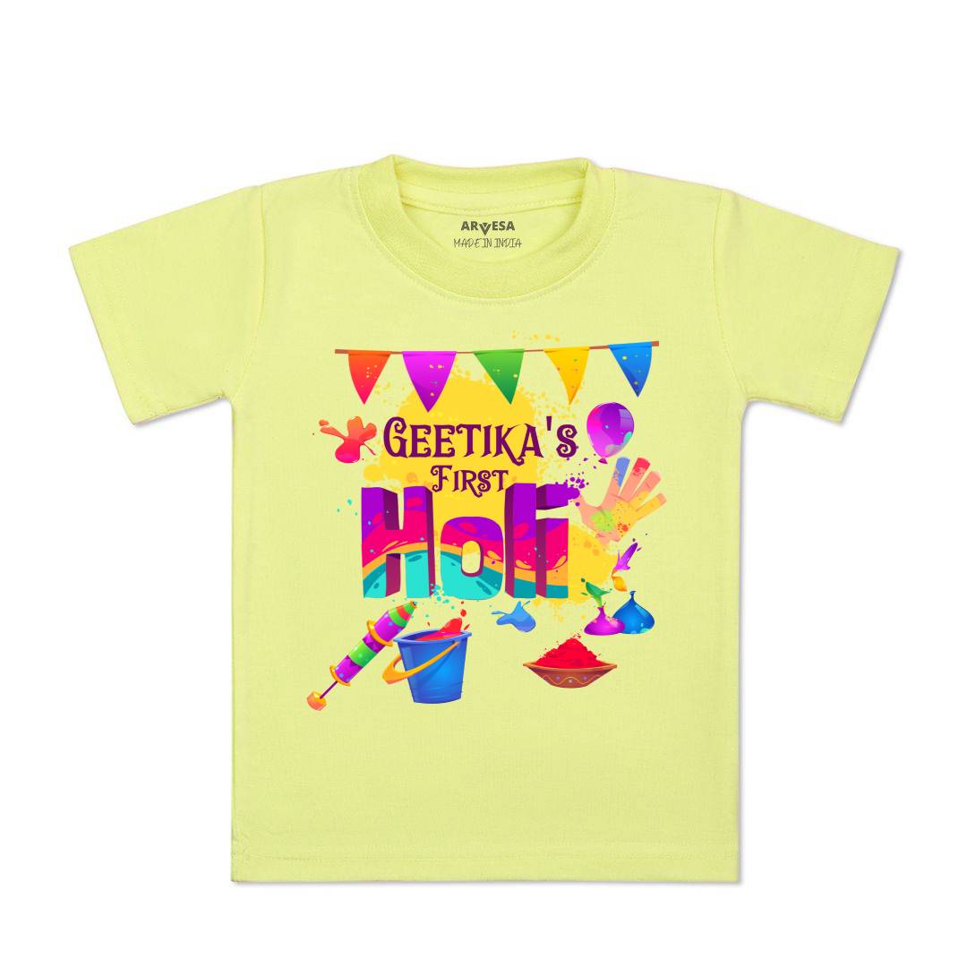 Arvesa My First Holi Baby Boy & Girl Dress