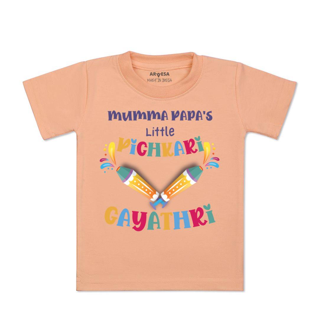 Arvesa Mummy Papa'S Little Pichkari Baby Boy & Girl Dress
