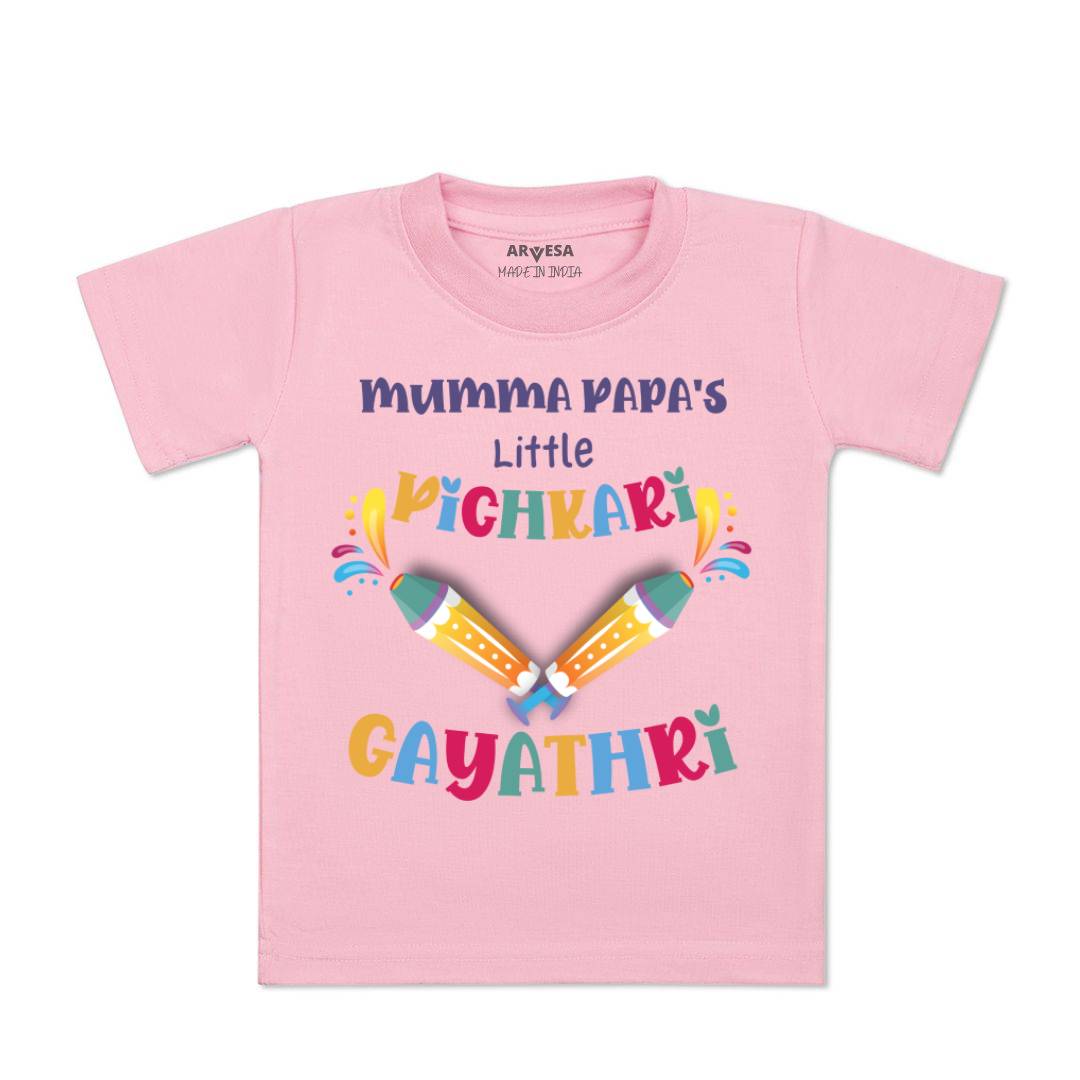 Arvesa Mummy Papa'S Little Pichkari Baby Boy & Girl Dress